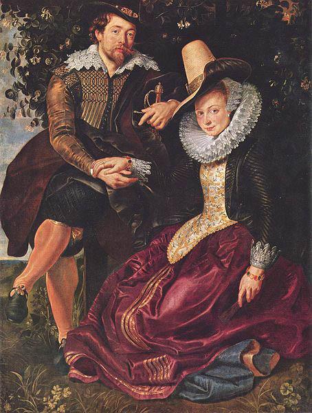 Peter Paul Rubens Rubens and Isabella Brant in the Honeysuckle Bower France oil painting art